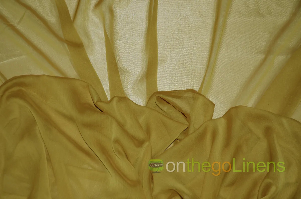 Dark Gold Two Tone Chiffon
