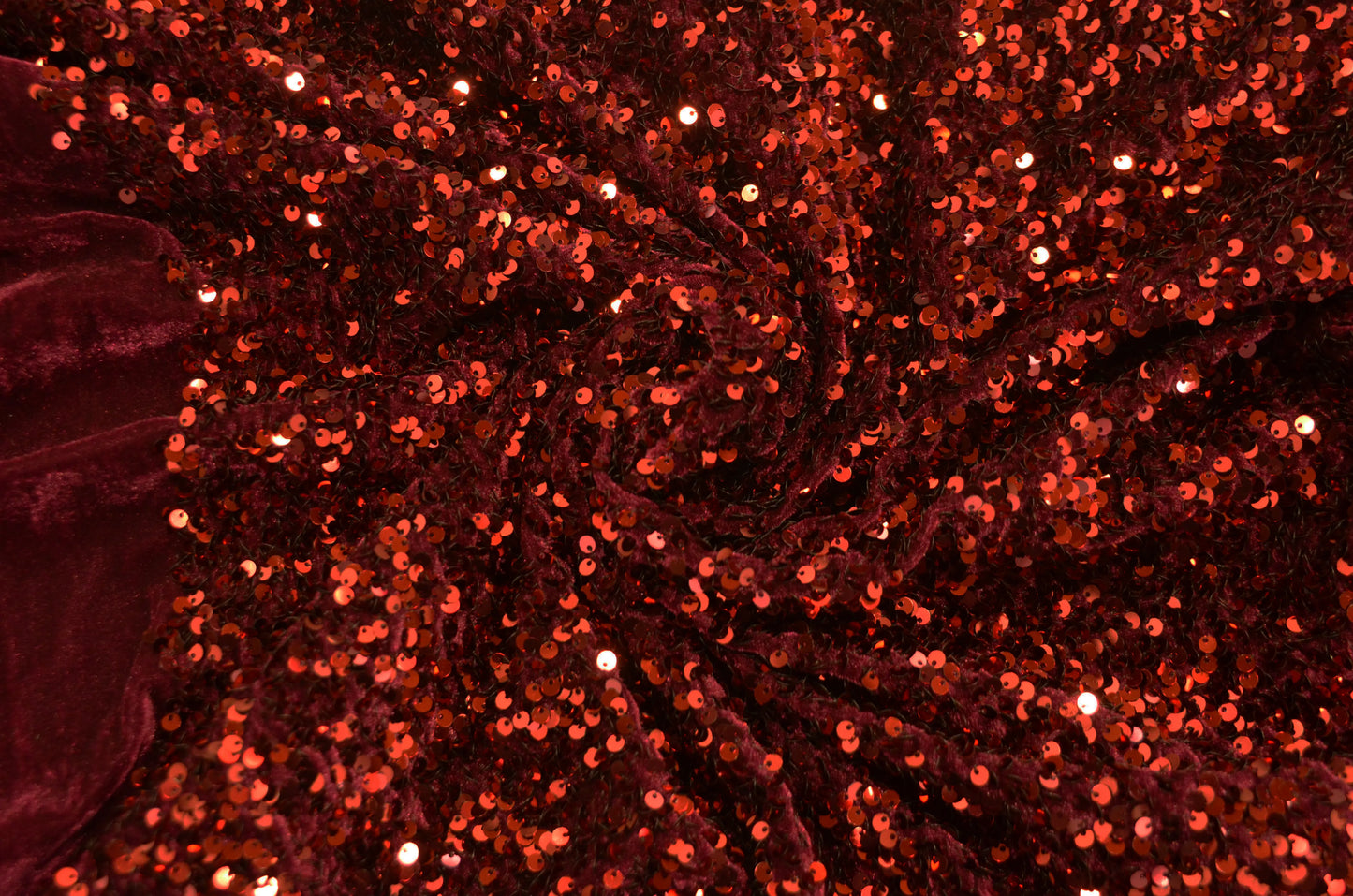 Sequins Stretch Velvet Fabric by the Yard | Sequins Velvet Fabric | 60" wide | Multiple Colors |
