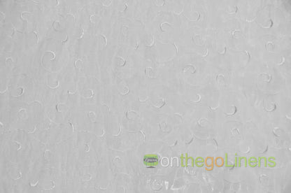 White Swirl Organza