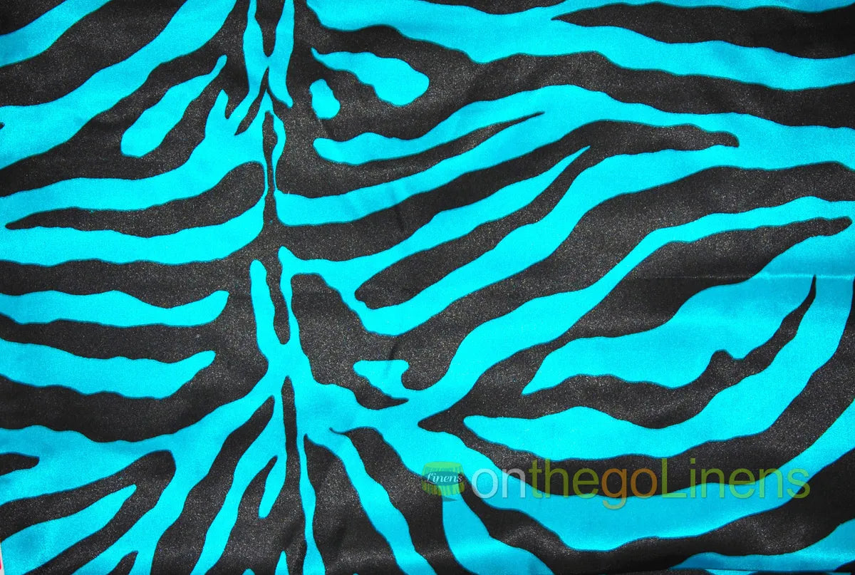 Zebra Print Charmeuse Satin Fabric | Silky Satin Zebra Print Fabric | 100% Polyester |