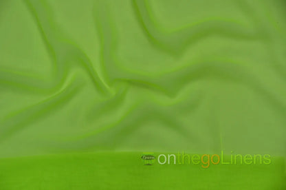 Neon Yellow Chiffon 60 Wide
