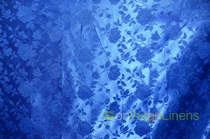 Floral Jacquard Satin Fabric by the Yard | Isabella Floral Jacquard | 60 Wide | Rose Jacquard Satin Fabric |