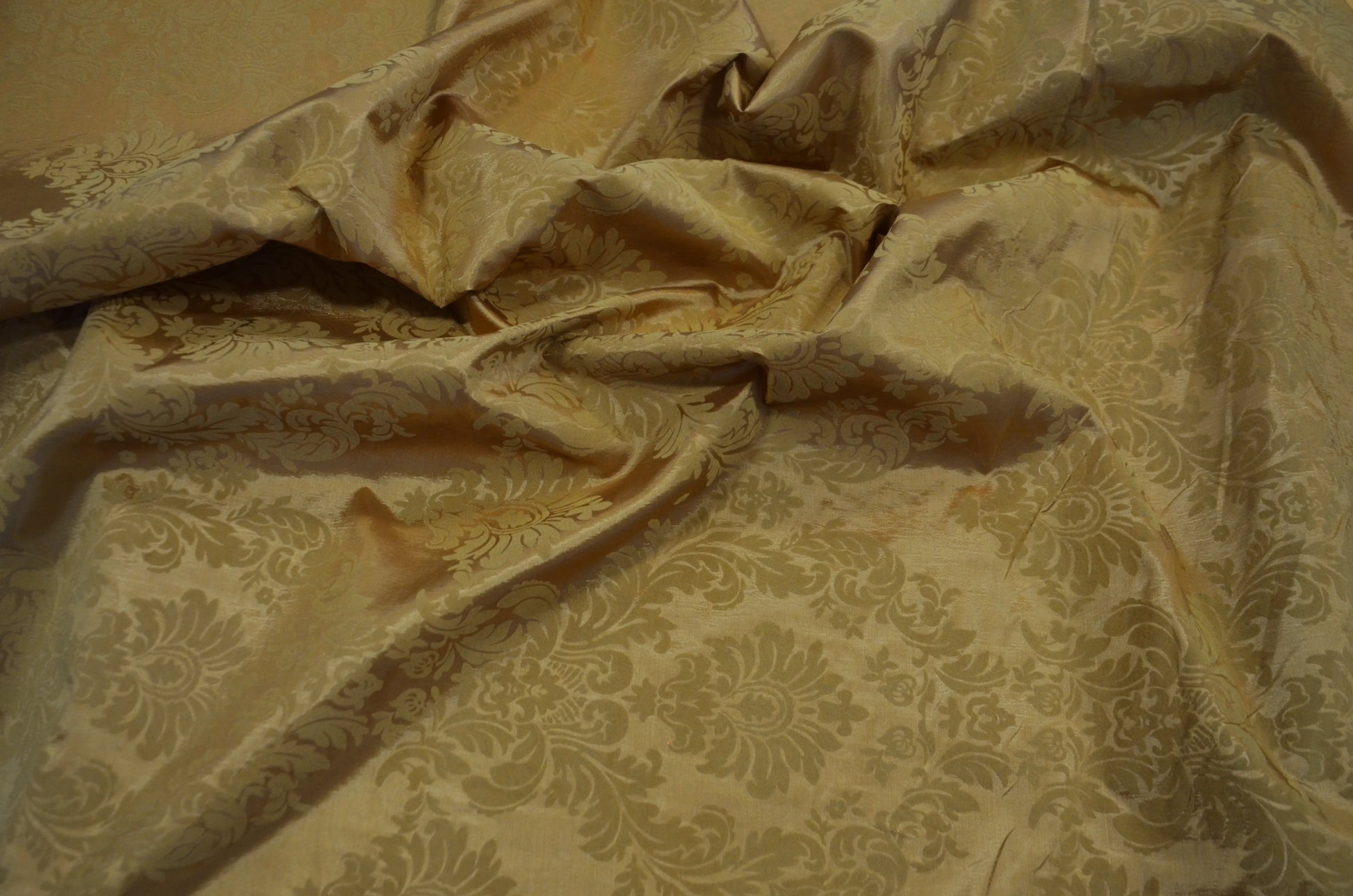 Damask Flocking Gold on Gold