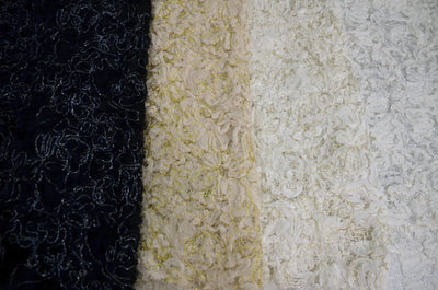 Enchanted Sheer Embroidery Fabric | Metallic Lace Fabric by the Yard | 52" Wide |