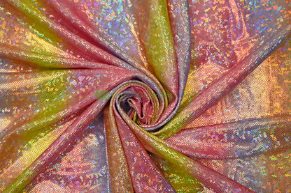 Rainbow Shattered Hologram Spandex