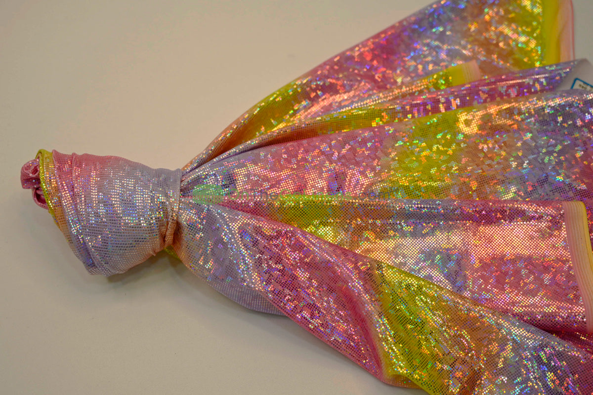 Rainbow Shattered Hologram Spandex