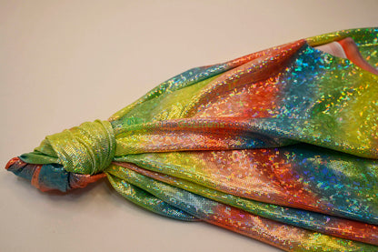 Rainbow Shattered Hologram Spandex