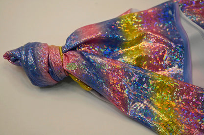 Rainbow Shattered Hologram Spandex