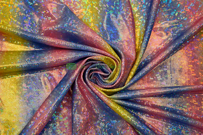 Rainbow Shattered Hologram Spandex