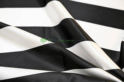 3" Stripe Charmeuse Satin Print Fabrics