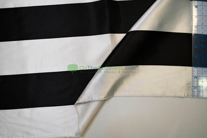 3" Stripe Charmeuse Satin Print Fabrics
