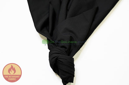 120" Flame Retardant Black Cotton Sheeting