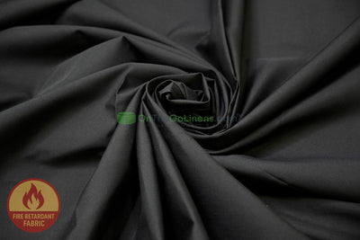 120" Flame Retardant Black Cotton Sheeting