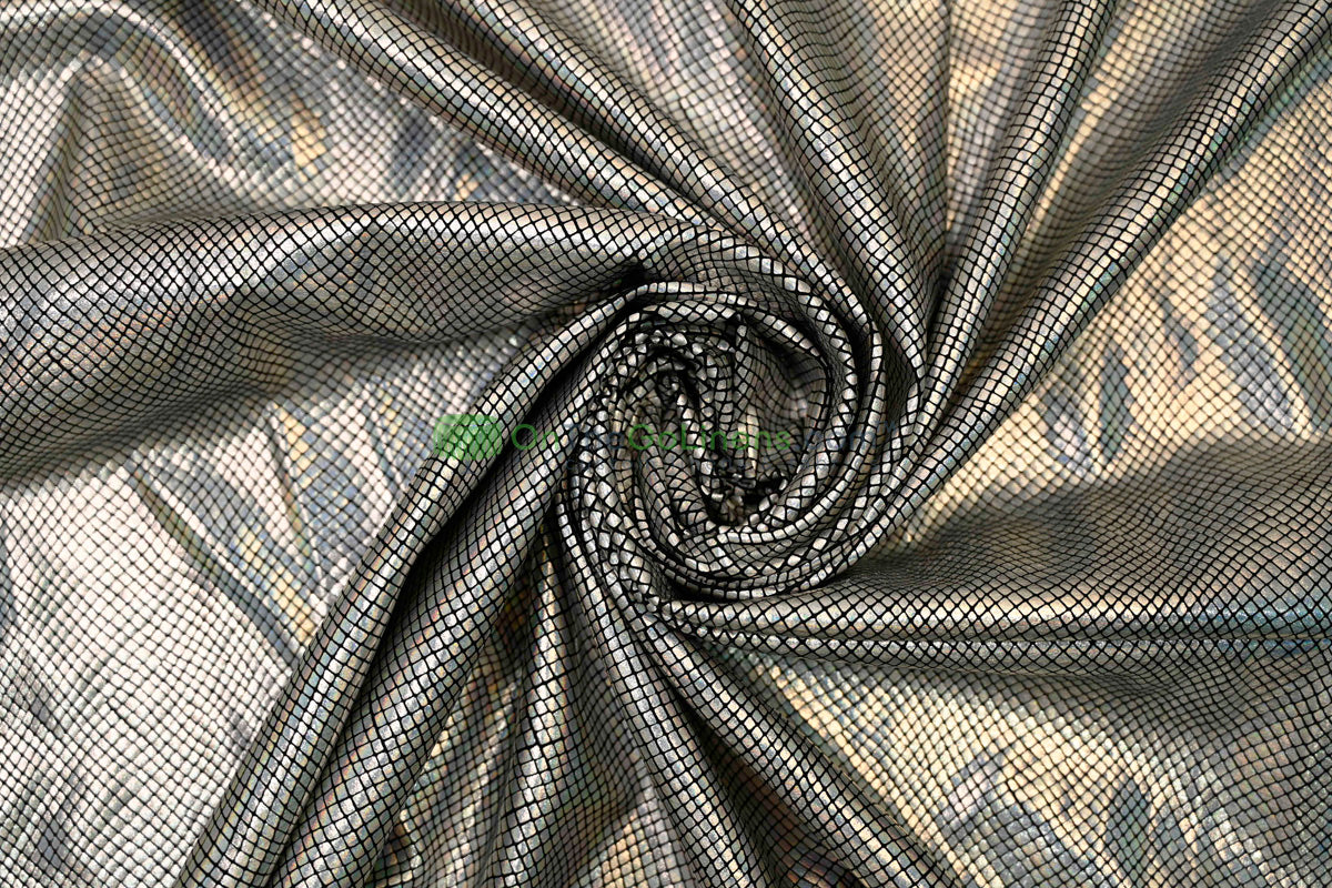 Metallic Snake Hologram Spandex Fabrics | Dancewear Spandex Fabric | 60" Wide |