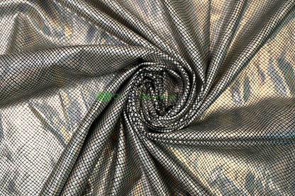 Metallic Snake Hologram Spandex Fabrics | Dancewear Spandex Fabric | 60" Wide |