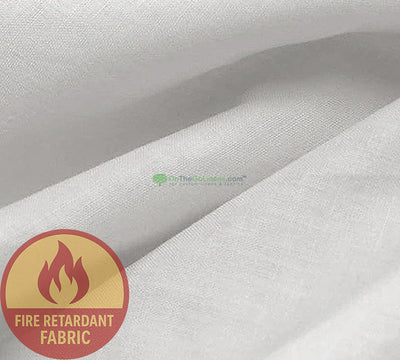 120 inch Fire Retardant Bleached White Muslin