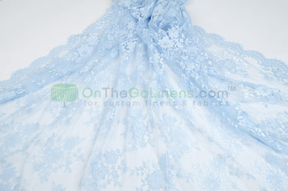 Chantilly Lace Fabric by the Yard Lightweight Sheer Floral Bridal & Evening Wear