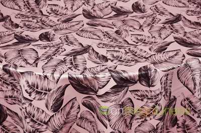 Bohemian Paradise Tablecloth, Overlays, Table Drapes and Banquets | Tropical Banana Leaf | Satin Print |