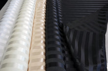 Bridal Satin 1" Tuxedo Stripe Fabric Sold by the Yard and Bolt | 60" Wide | Multiple Colors |