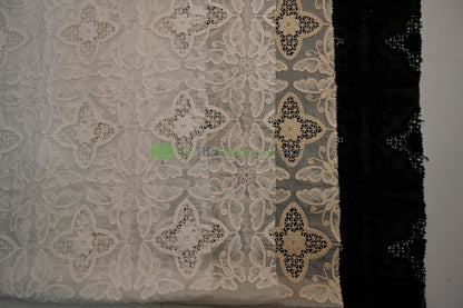 Butterfly Embroidery Cotton Fabric