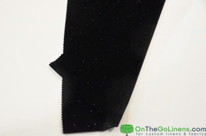 Glitter Stretch Velvet Fabric by the Yard | Spandex Velvet with Sparkling Glitter Fabric | 60" Wide | Multiple Colors |