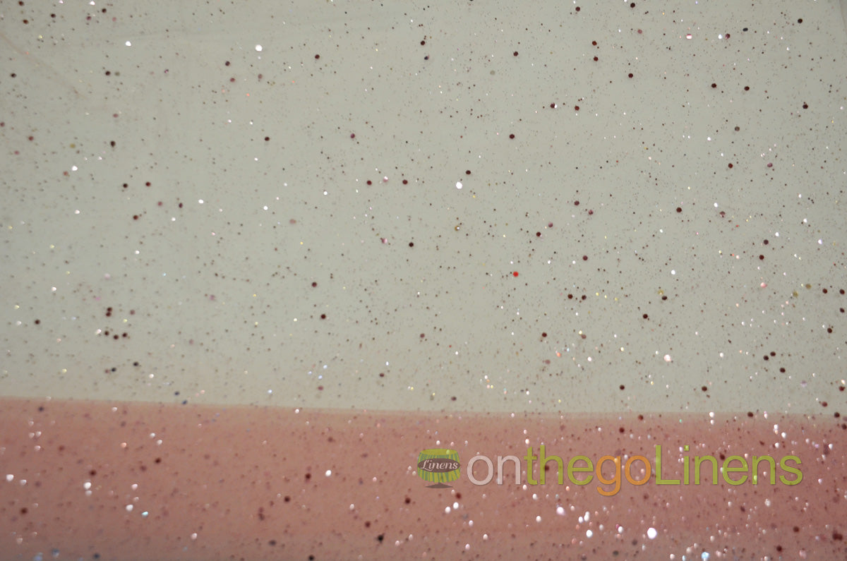 Tulle Glitter with Sequins Fabric by the Yard | Tulle filled with Glitter and Sequins | 60" Wide | Multiple Colors |