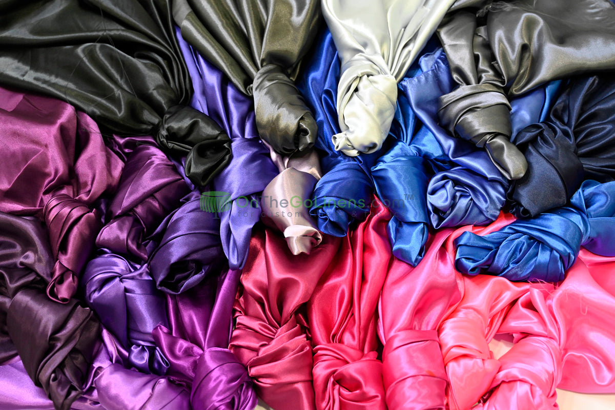 Charmeuse Satin Event Drapery Panels | IFR Charmeuse Satin Curtains | Multiple Colors |