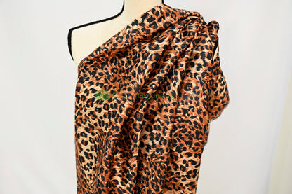 Cheetah Charmeuse Satin Table Napkins & Chair Sashes | Silky Satin Cheetah Table Napkins & Chair Sash |