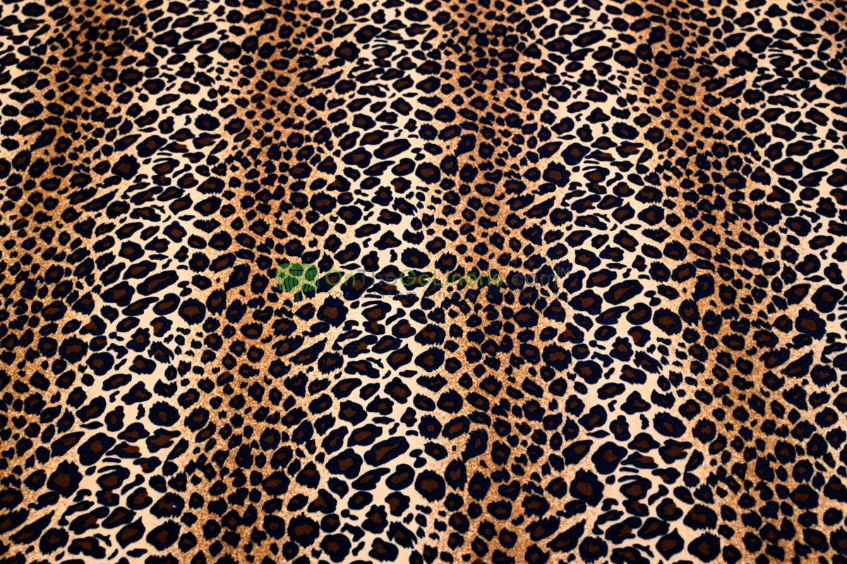 Cheetah 4-Way Stretch Velvet Safari Leopard Polyester | Digital Print | Durable & Ideal for Costumes & Cosplay