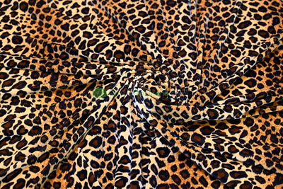 Cheetah 4-Way Stretch Velvet Safari Leopard Polyester | Digital Print | Durable & Ideal for Costumes & Cosplay