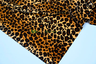 Cheetah 4-Way Stretch Velvet Safari Leopard Polyester | Digital Print | Durable & Ideal for Costumes & Cosplay