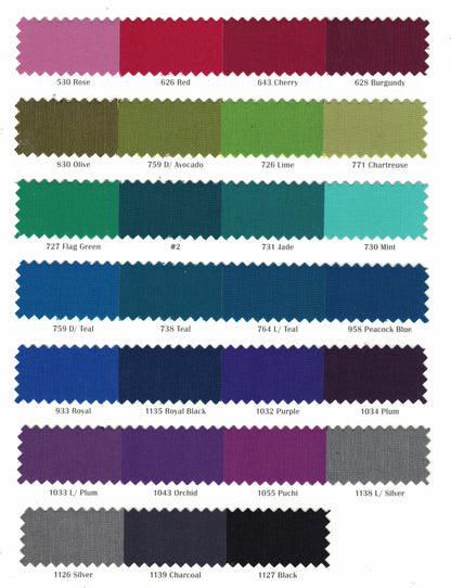 Stretch Taffeta Fabric by the Yard | Spandex Taffeta Fabric | 60" wide | Multiple Colors |