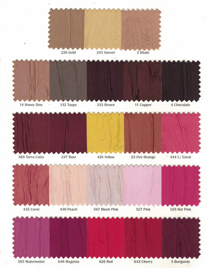 Crease Taffeta Fabric by the Yard & Wholesale Bolt | 52" Wide | Crush Taffeta Fabric | Multiple Colors |