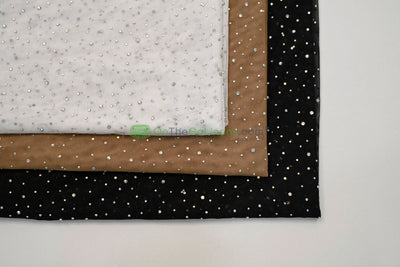 Rhinestone Stretch Power Mesh Fabric