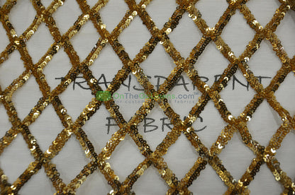 Luxury Glitz Mesh Embroidery Fabric | 52" Wide | Multiple Colors |