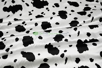 Silky Soft Charmeuse Cow Tablecloths, Table Overlays, Table Drapes & Banquets |