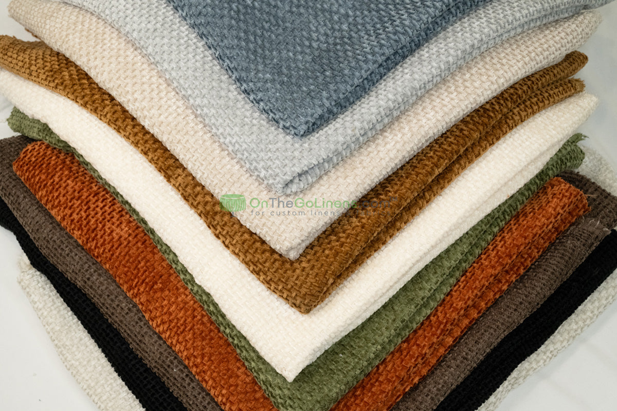 Cozy Chenille Upholstery Fabric by the Yard | Soft Woven Polyester for Furniture & Home Décor