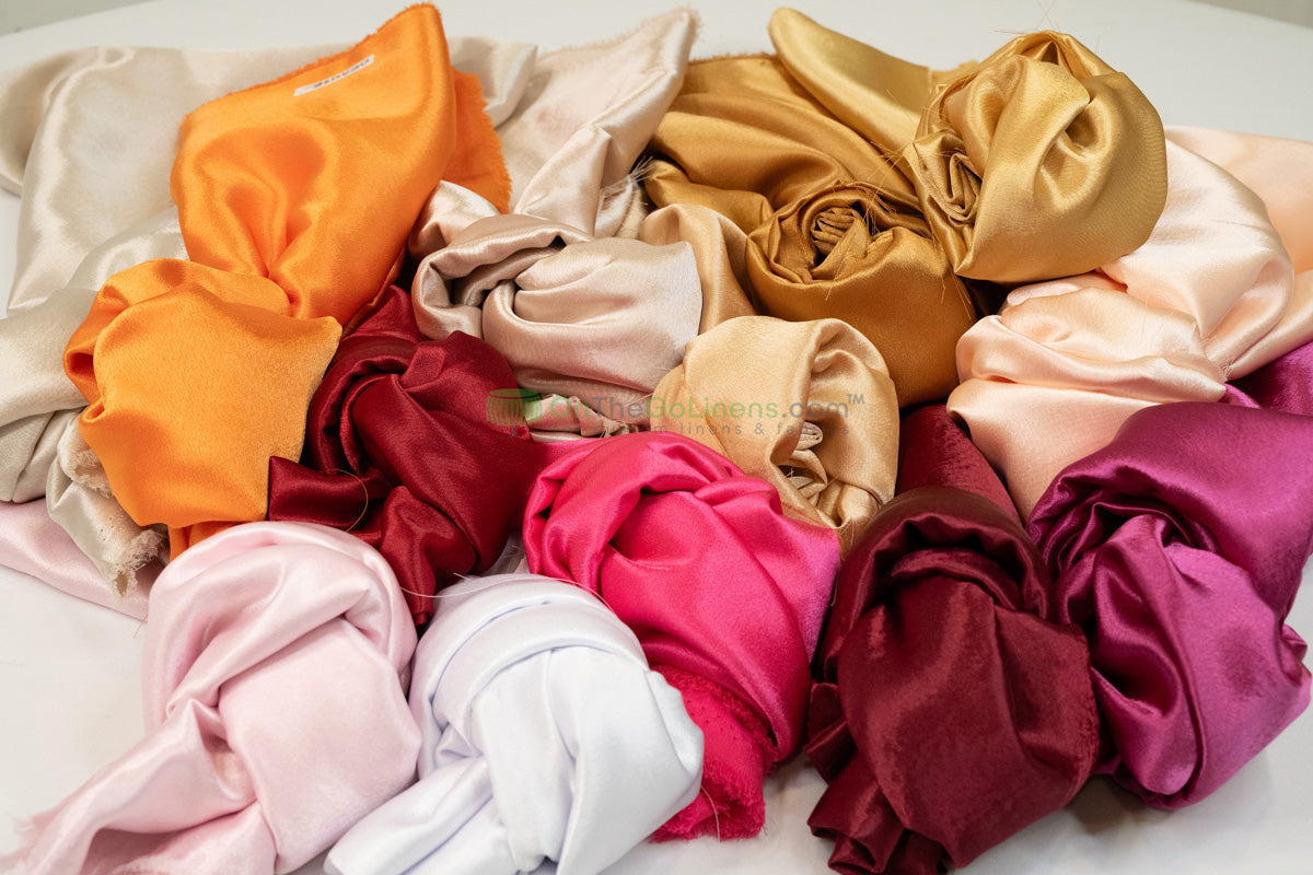 Crepe Back Satin Tablecloths, Table Overlays, Table Drapes & Banquets | Korean Quality |