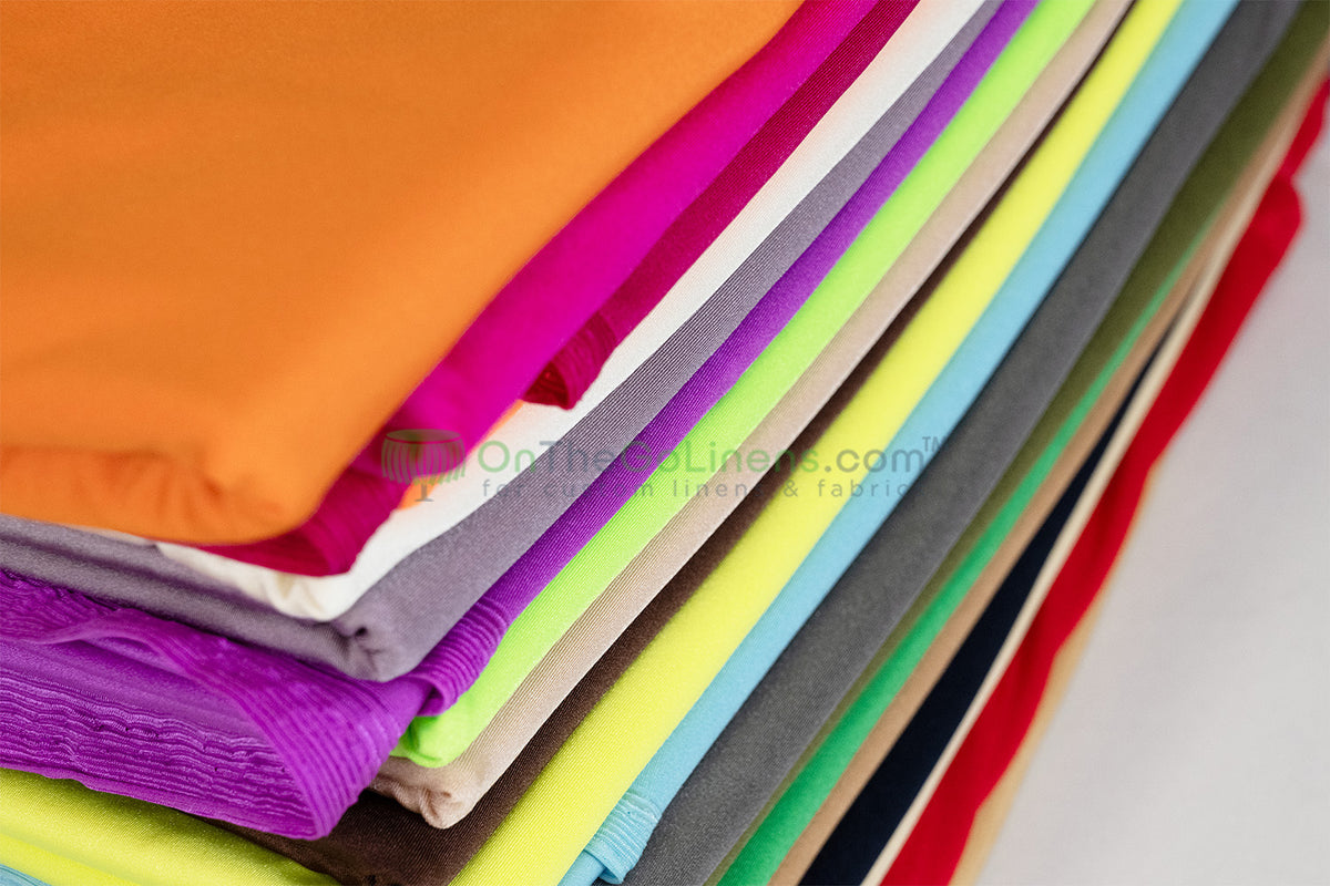 4 Way Stretch Nylon Spandex Fabric by the Yard 60" Wide 80% Nylon 20% Spandex