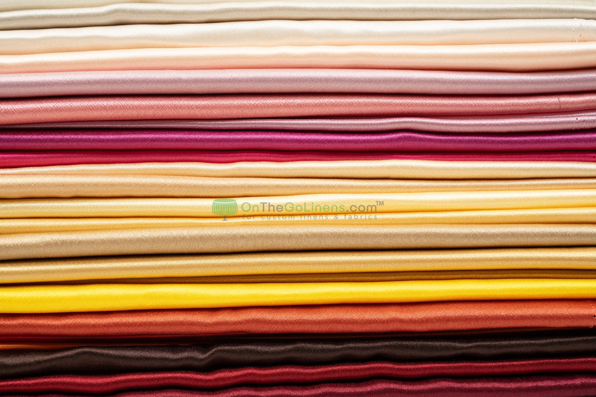 Crepe Back Satin Tablecloths, Table Overlays, Table Drapes & Banquets | Korean Quality |