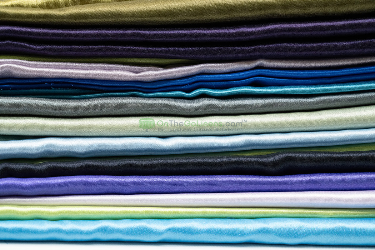 Crepe Back Satin Tablecloths, Table Overlays, Table Drapes & Banquets | Korean Quality |