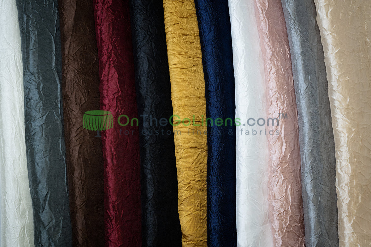 IFR Dull Crush Satin Fabric by the Yard 108" Wide Extra Wide Tergalet