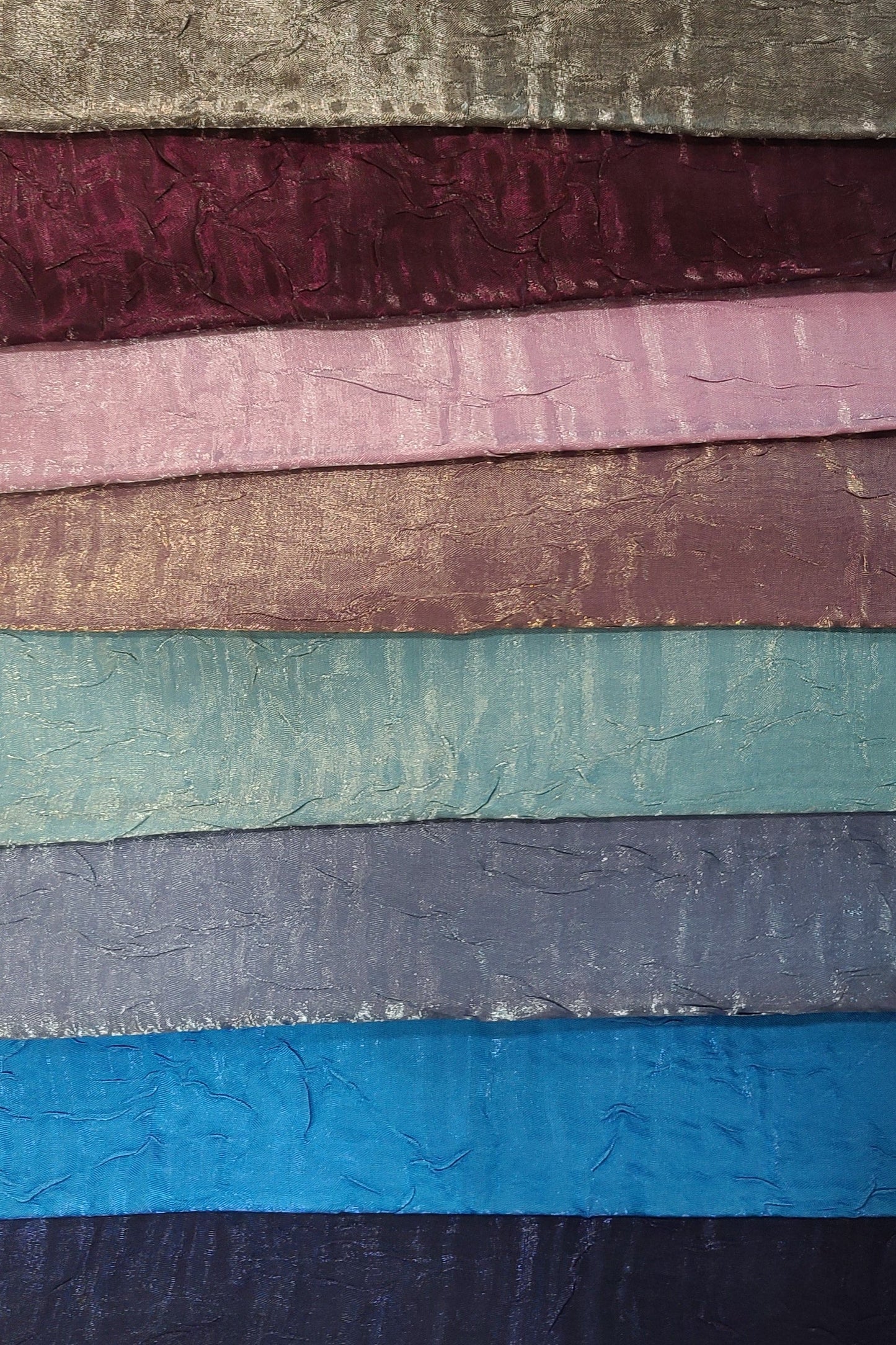 Iridescent Crush Shimmer Fabric by the Yard and Bolt | 54" wide | Galaxy Fabric |