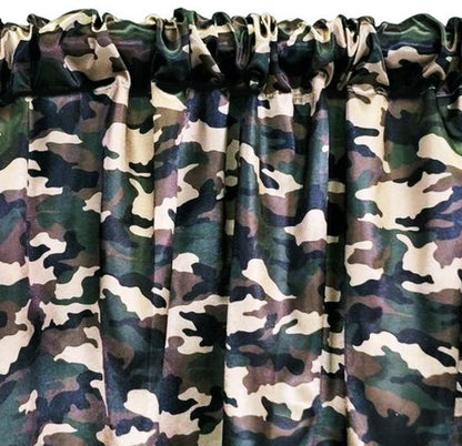 Army Camouflage Charmeuse Satin Event Drapery | Camouflage Drapery | Multiple Colors |
