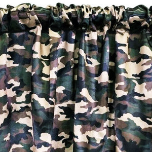 Army Camouflage Charmeuse Satin Event Drapery | Camouflage Drapery | Multiple Colors |