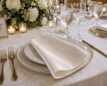 Bridal Satin Table Napkins Custom Made for Weddings & Events in Multiple Colors
