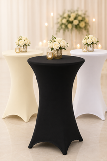 Cocktail Spandex Tablecloth Stretch Fitted Table Cover Ready to Ship