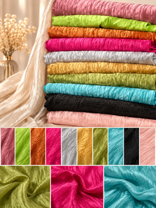 Crease Taffeta Fabric by the Yard & Wholesale Bolt 52" Wide