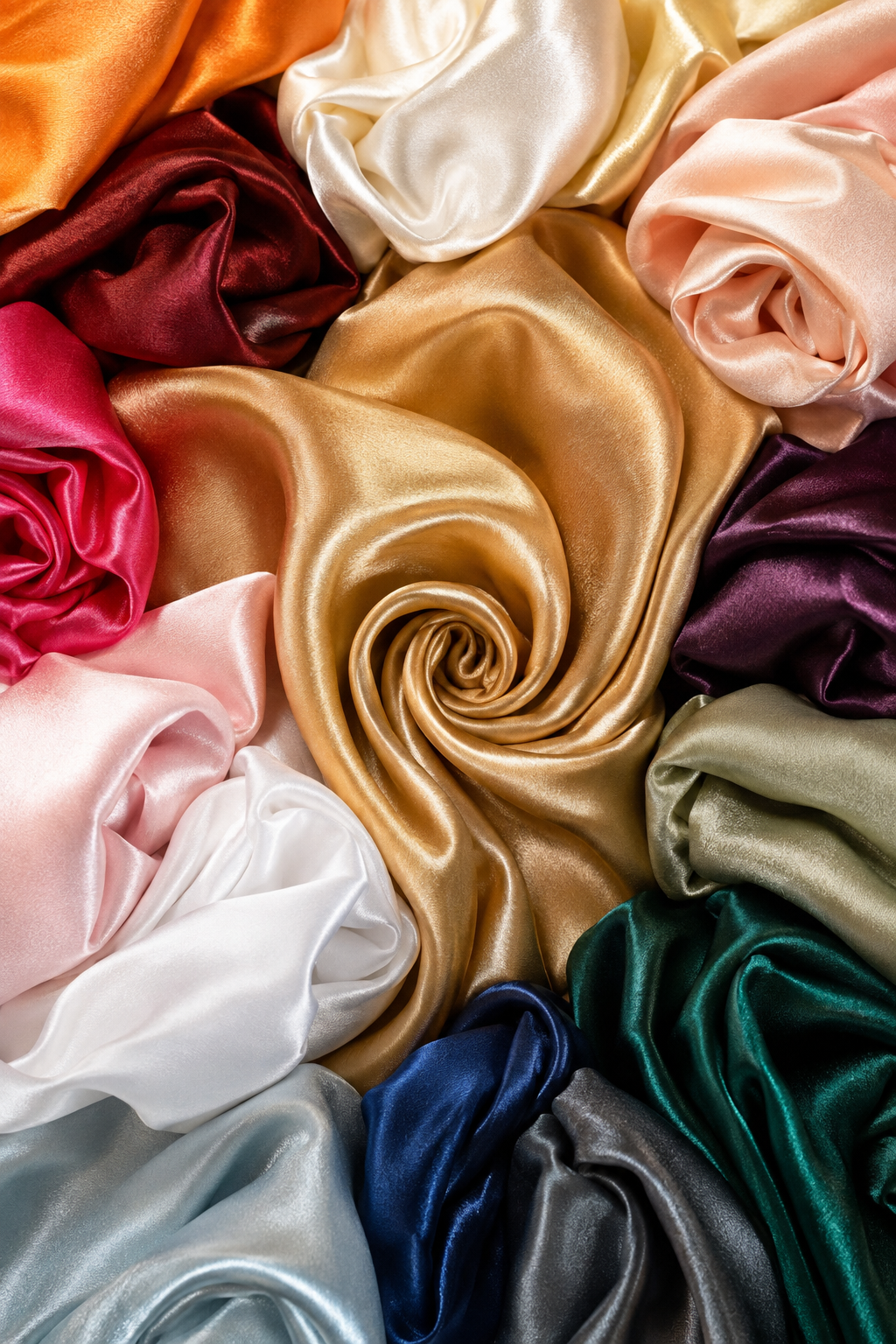 Crepe Back Satin Fabric by the Yard & Wholesale Bolt 60" Wide Korean Quality