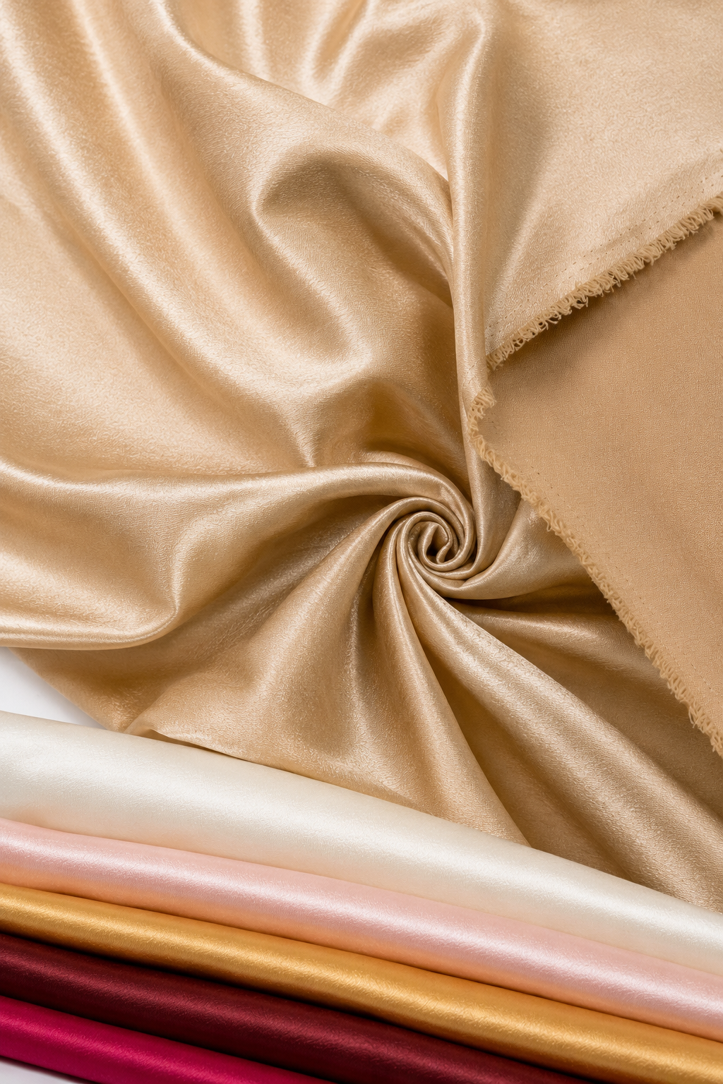 Crepe Back Satin Fabric by the Yard & Wholesale Bolt 60" Wide Korean Quality